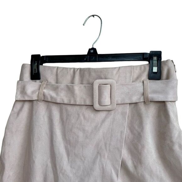 Zara Faux Suede‎ Belted Skort Women’s Size Medium - Picture 6 of 8